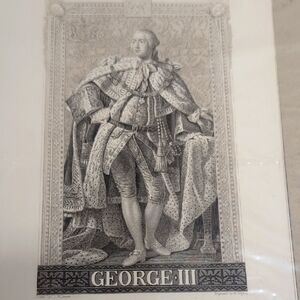 George III Engraving Historical Art Print 1878